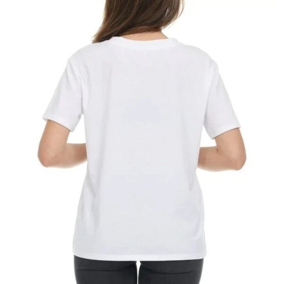 NEW Keith Haring Women's S T-Shirt Red Dog Graphic White Cotton Blend - Picture 2 of 10